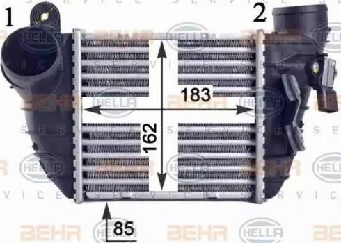 HELLA 8ML 376 760-701 - Интеркулер autocars.com.ua