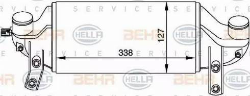 HELLA 8ML 376 765-091 - Интеркулер autocars.com.ua