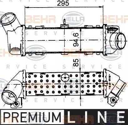 HELLA 8ML 376 765-171 - Интеркулер autocars.com.ua