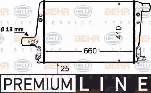 HELLA 8ML 376 776-041 - Интеркулер autocars.com.ua