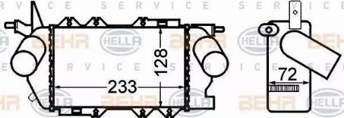 HELLA 8ML 376 776-411 - Интеркулер autocars.com.ua