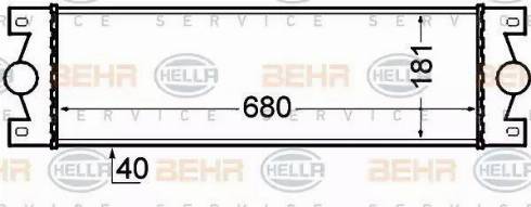 HELLA 8ML 376 776-521 - Интеркулер autocars.com.ua