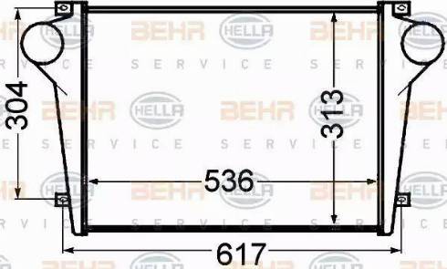 HELLA 8ML 376 776-731 - Интеркулер autocars.com.ua