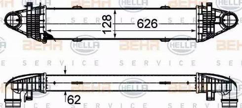 HELLA 8ML 376 777-094 - Интеркулер autocars.com.ua