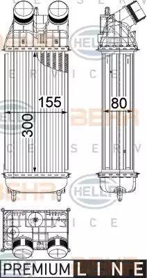 HELLA 8ML 376 822-241 - Интеркулер autocars.com.ua