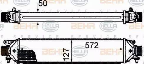 HELLA 8ML 376 899-131 - Интеркулер autocars.com.ua