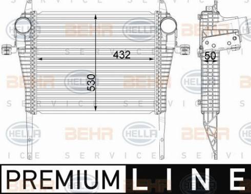 HELLA 8ML 376 910-731 - Интеркулер autocars.com.ua