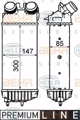 HELLA 8ML 376 911-401 - Интеркулер autocars.com.ua