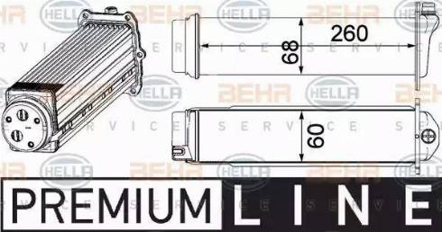 HELLA 8ML 376 924-101 - Интеркулер autocars.com.ua