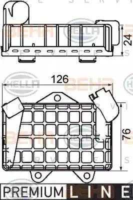HELLA 8MO 376 726-021 - Масляный радиатор, двигательное масло avtokuzovplus.com.ua