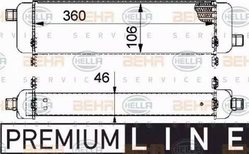 HELLA 8MO 376 726-181 - Масляний радіатор, рухове масло autocars.com.ua