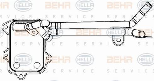 HELLA 8MO 376 797-041 - Масляний радіатор, рухове масло autocars.com.ua