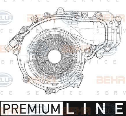 HELLA 8MP 376 809-321 - Водяний насос autocars.com.ua