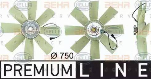 HELLA 8MV 376 731-481 - Вентилятор, охолодження двигуна autocars.com.ua