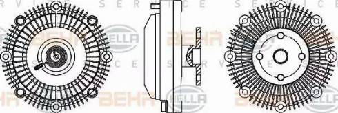 HELLA 8MV 376 757-361 - Зчеплення, вентилятор радіатора autocars.com.ua