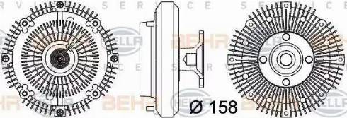 HELLA 8MV 376 757-371 - Зчеплення, вентилятор радіатора autocars.com.ua