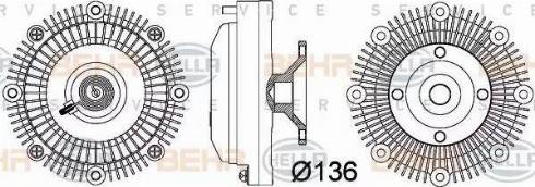 HELLA 8MV 376 757-381 - Зчеплення, вентилятор радіатора autocars.com.ua