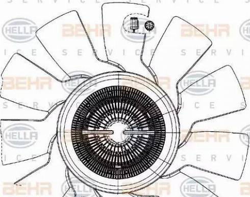 HELLA 8MV 376 907-041 - Вентилятор, охолодження двигуна autocars.com.ua