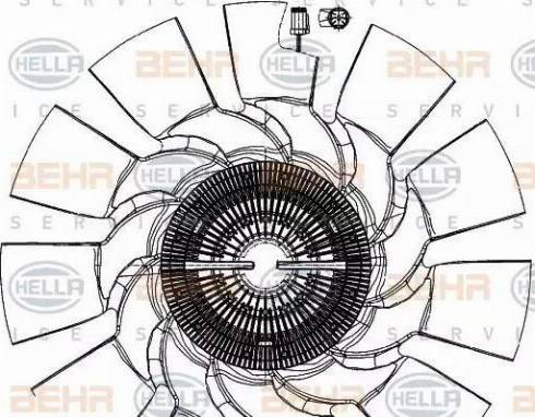 HELLA 8MV 376 907-051 - Вентилятор, охлаждение двигателя avtokuzovplus.com.ua