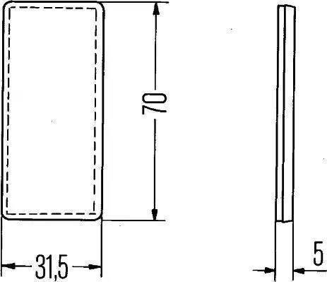 HELLA 8RA004412021 - Отражатель avtokuzovplus.com.ua
