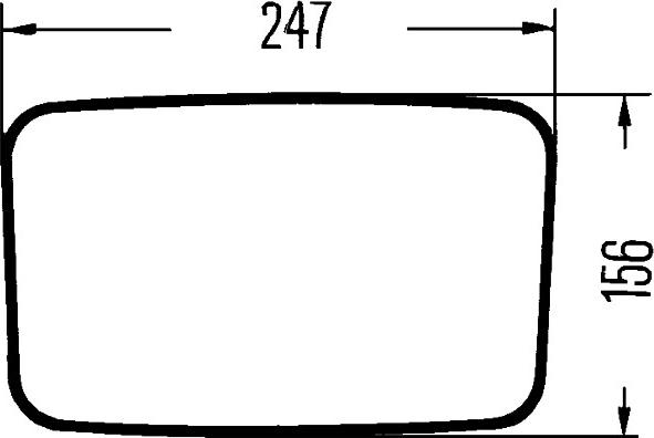 HELLA 8SB 004 288-001 - Зовнішнє дзеркало autocars.com.ua