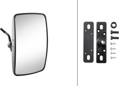 HELLA 8SB 501 137-031 - Зовнішнє дзеркало autocars.com.ua