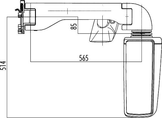 HELLA 8SB 501 311-812 - Зовнішнє дзеркало autocars.com.ua