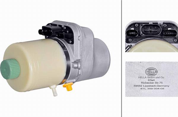 HELLA 8TL 359 004-081 - Гідравлічний насос, рульове управління, ГУР autocars.com.ua