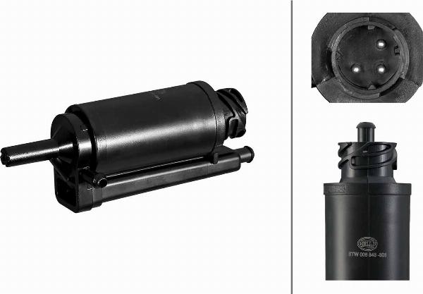 HELLA 8TW 006 848-801 - Водяний насос, система очищення вікон autocars.com.ua