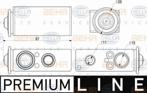 HELLA 8UW 351 008-331 - Расширительный клапан, кондиционер avtokuzovplus.com.ua