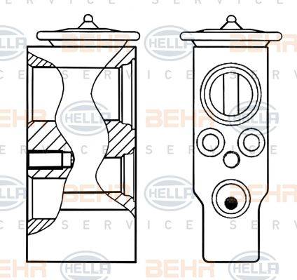 HELLA 8UW 351 200-514 - Расширительный клапан, кондиционер avtokuzovplus.com.ua