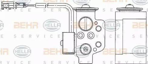 HELLA 8UW 351 234-611 - Розширювальний клапан, кондиціонер autocars.com.ua