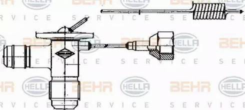 HELLA 8UW 351 235-001 - Розширювальний клапан, кондиціонер autocars.com.ua