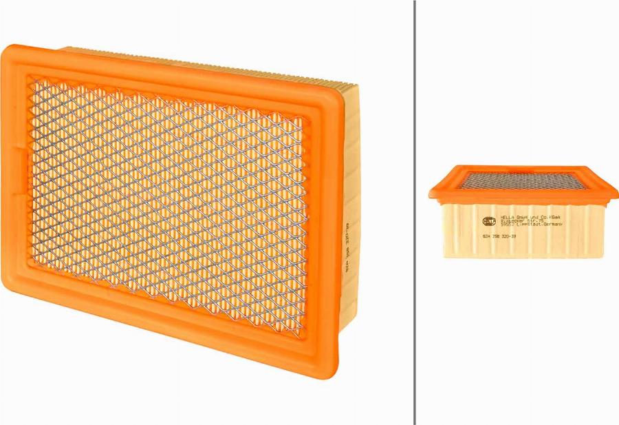 HELLA 8ZA 358 320-391 - Повітряний фільтр autocars.com.ua
