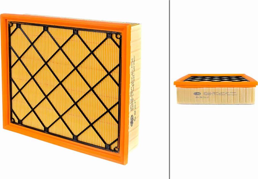 HELLA 8ZA 358 321-171 - Повітряний фільтр autocars.com.ua