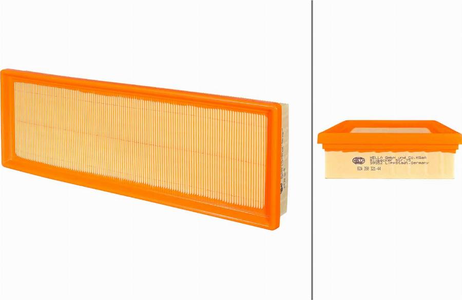 HELLA 8ZA 358 321-441 - Повітряний фільтр autocars.com.ua