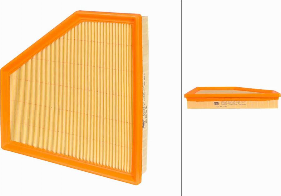 HELLA 8ZA 358 321-681 - Повітряний фільтр autocars.com.ua