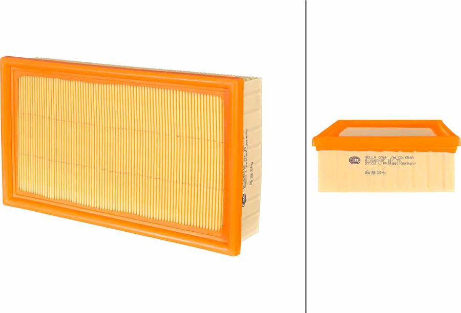 HELLA 8ZA 358 321-841 - Повітряний фільтр autocars.com.ua