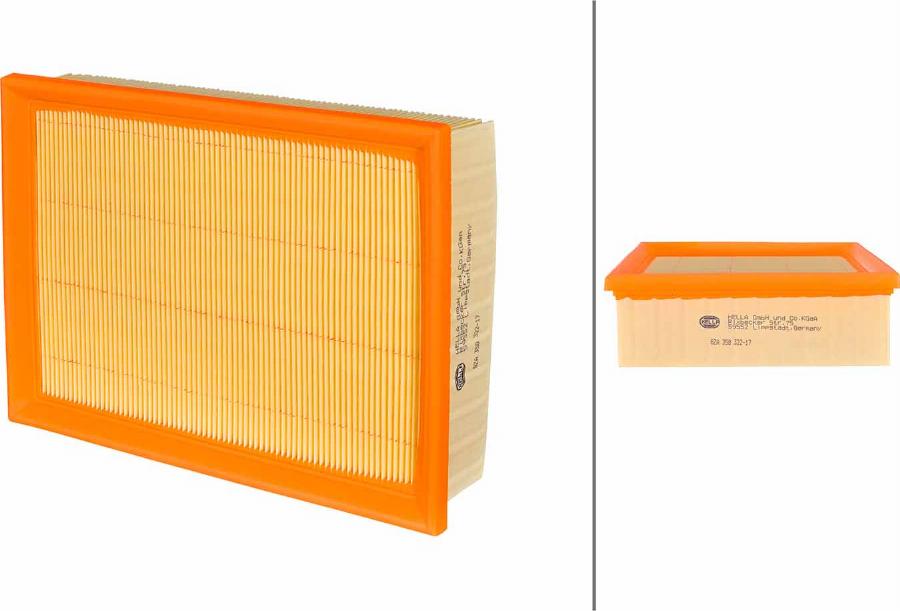 HELLA 8ZA 358 322-171 - Повітряний фільтр autocars.com.ua