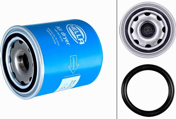 HELLA 8ZD 358 334-021 - Патрон осушувача повітря, пневматична система autocars.com.ua