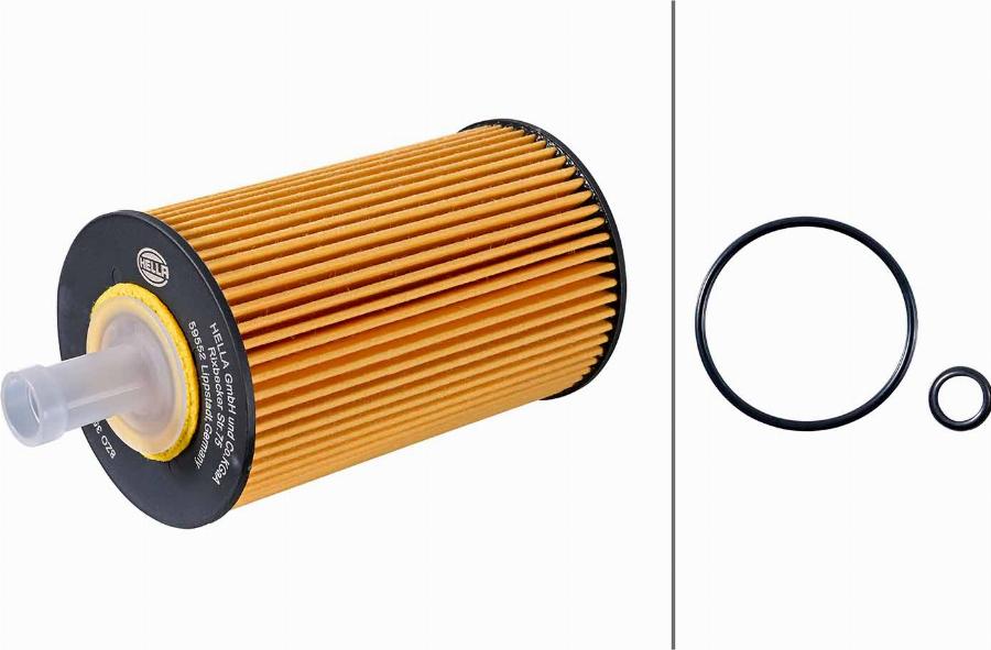 HELLA 8ZO 358 325-591 - Масляний фільтр autocars.com.ua