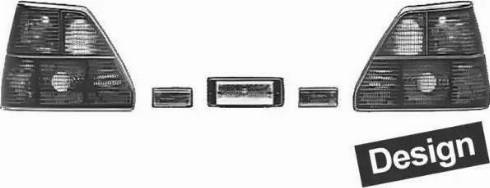 HELLA 9EL 004 220-871 - Комлект заднього освітлення autocars.com.ua