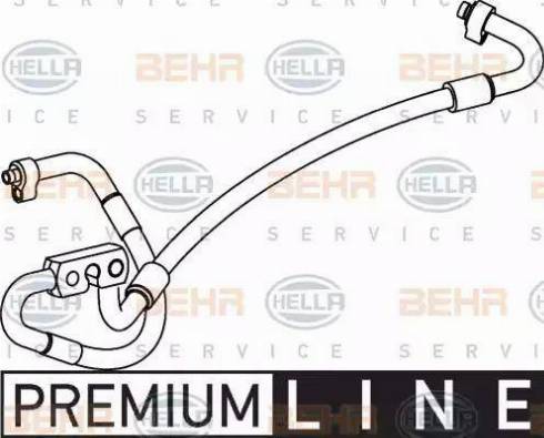 HELLA 9GS 351 337-061 - Трубопровід високого / низького тиску, кондиціонер autocars.com.ua