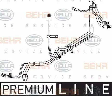 HELLA 9GS 351 338-741 - Трубопровод высокого / низкого давления, кондиционер autodnr.net