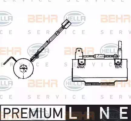 HELLA 9ML 351 332-171 - Опір, реле, вентилятор салону autocars.com.ua