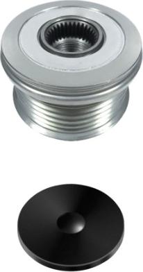 HELLA 9XU 358 039-281 - Ремінний шків, генератор autocars.com.ua