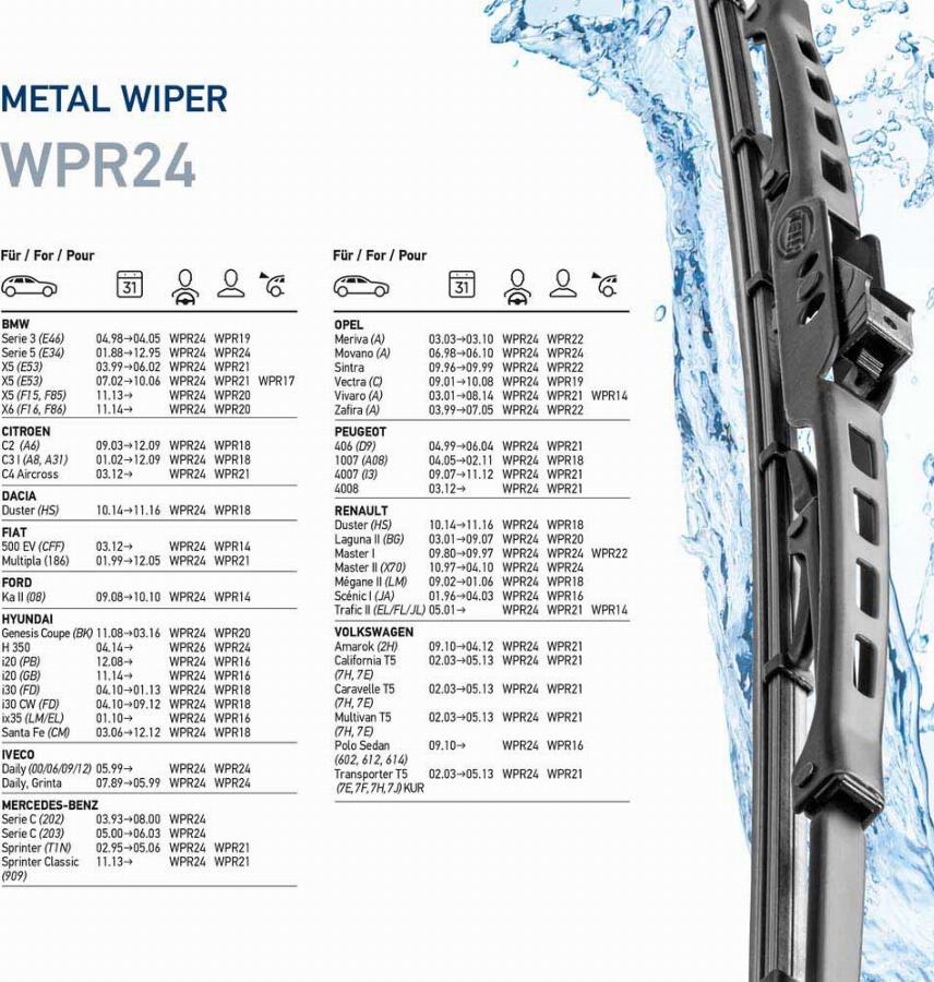 HELLA 9XW 190 253-241 - Щетка стеклоочистителя autodnr.net