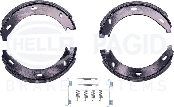 HELLA PAGID 8DA 355 050-401 - Комплект тормозов, ручник, парковка autodnr.net