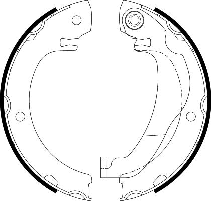 HELLA PAGID 8DA 355 051-021 - Комплект тормозов, ручник, парковка avtokuzovplus.com.ua