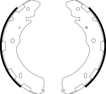 HELLA PAGID 8DB 355 000-421 - Комплект тормозных колодок, барабанные avtokuzovplus.com.ua